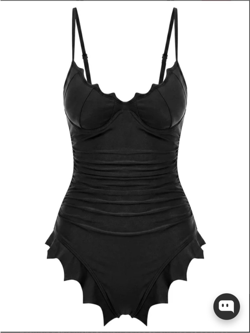 Retro Stage Black Bat Wing Gothic One Piece Swimsuit